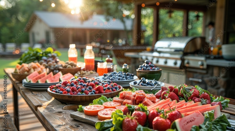 Patriotic Backyard BBQ Celebrating In Style With American Flag patriotic-backyard-bbq-celebrating-in-style-with-american-flag
