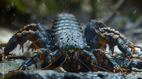 Close-up of a Spiny Water Bug photo