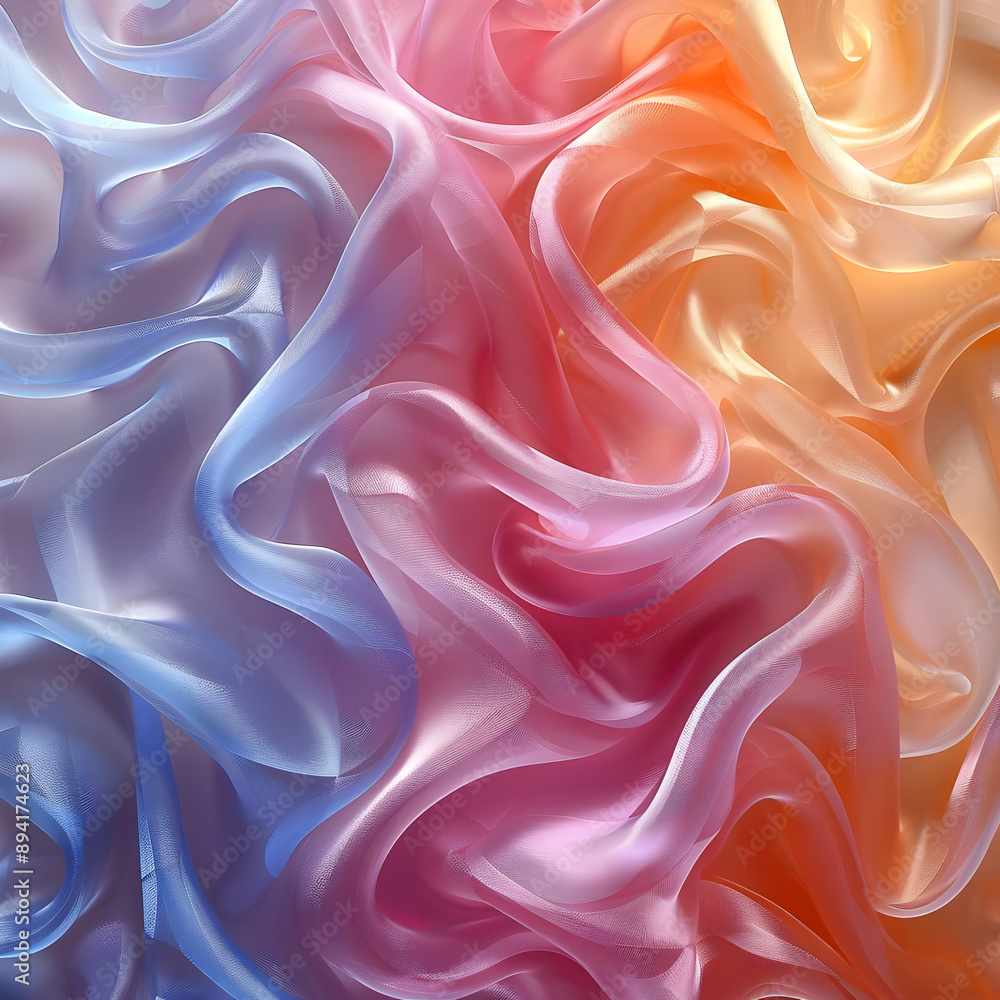 Obraz premium Abstract Colorful Silk Fabric Texture