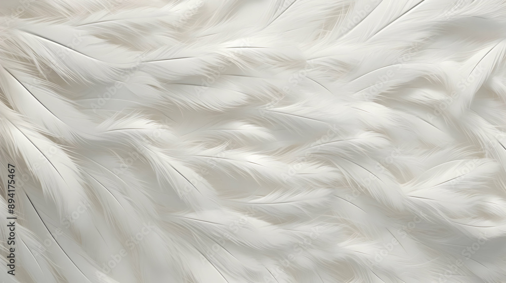 White Feather Texture Background White Feather Texture Background