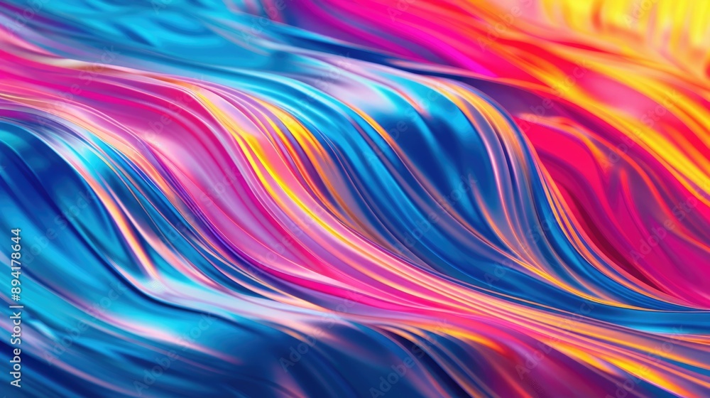 Smooth, flowing waves of color blending seamlessly Smooth, flowing waves of color blending seamlessly