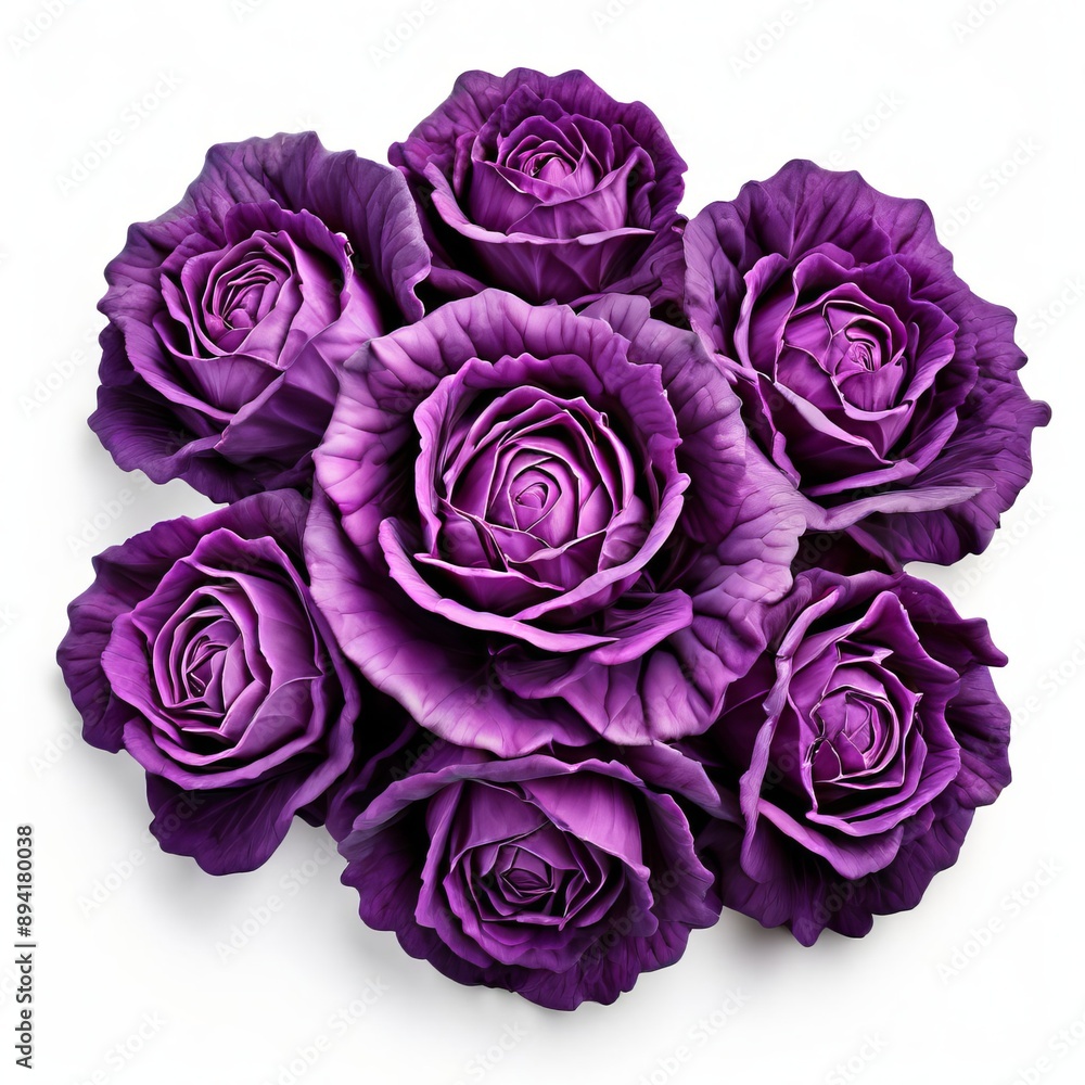 purple cabbage wedges stacked together in a circular pattern to purple cabbage wedges stacked together in a circular pattern to