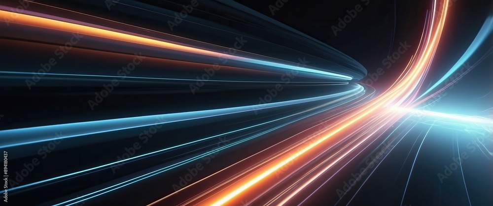 Dynamic abstract background showcasing glowing lines, evoking a futuristic atmosphere Ideal for tech, events, or promotional content Dynamic abstract background showcasing glowing lines, evoking a futuristic atmosphere Ideal for tech, events, or promotional content