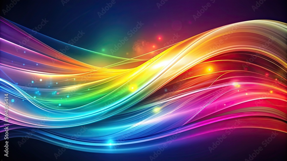 Elegant abstract background design with vibrant colors and flowing shapes, abstract, background, design, vibrant, colors