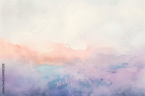 Abstract gradient smooth Blurred Watercolor White background image