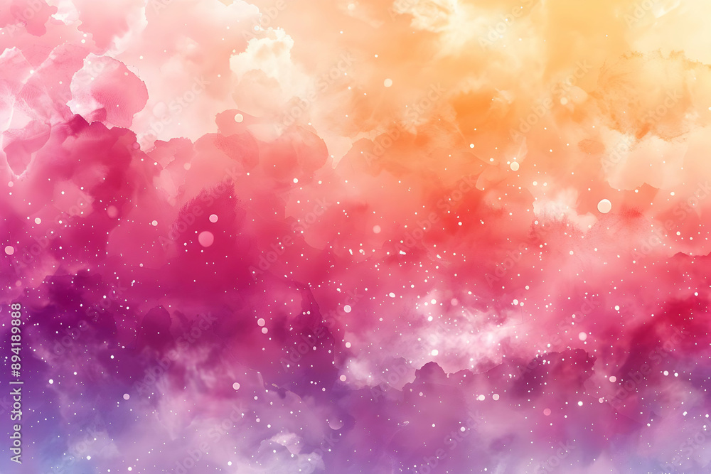 Abstract Watercolor Galaxy Background Abstract Watercolor Galaxy Background