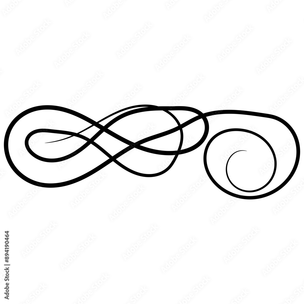 Abstract Infinite Sign Vector Flourish Abstract Infinite Sign Vector Flourish