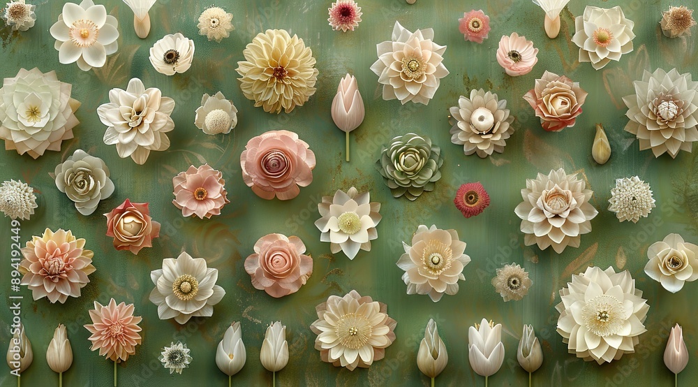 Fototapeta premium eggs and flowers
