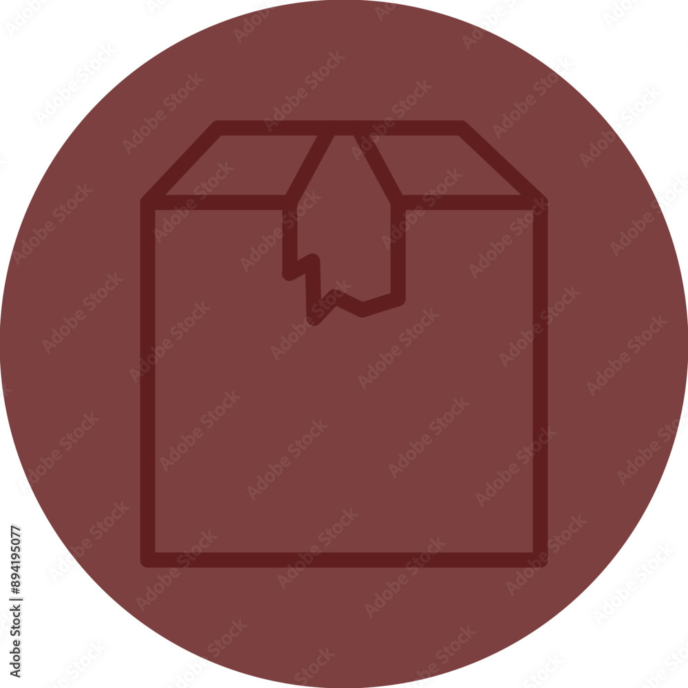 Delivery Box Vector Line Maroon Circle Maroon Delivery Box Vector Line Maroon Circle Maroon