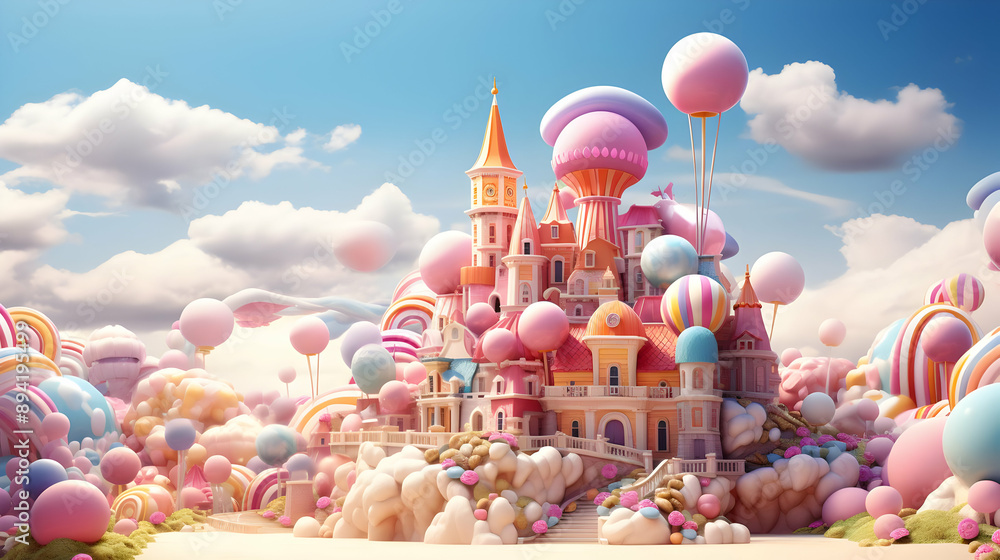 Candyland Castle: A Whimsical Dream Candyland Castle: A Whimsical Dream