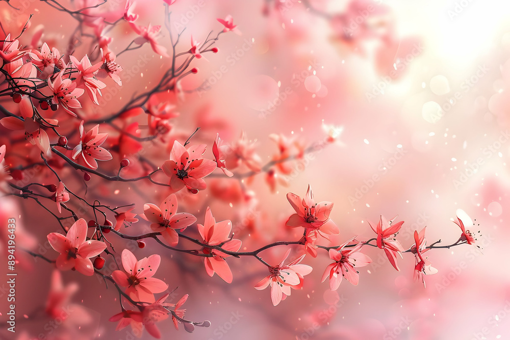 Delicate Pink Blossoms in Spring Delicate Pink Blossoms in Spring