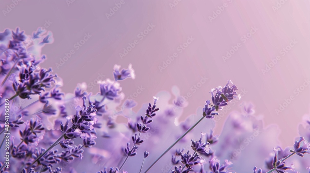 Fototapeta premium Illustrate a clean background with a solid lavender color. The design should be serene and calming, offering a soft and gentle visual experience suitable for various contexts.