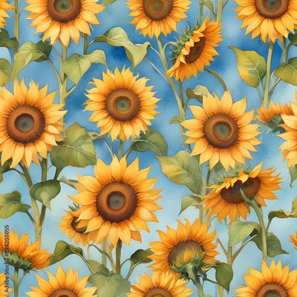 Obraz premium Floral Fantasy Weaves Textile Harmony