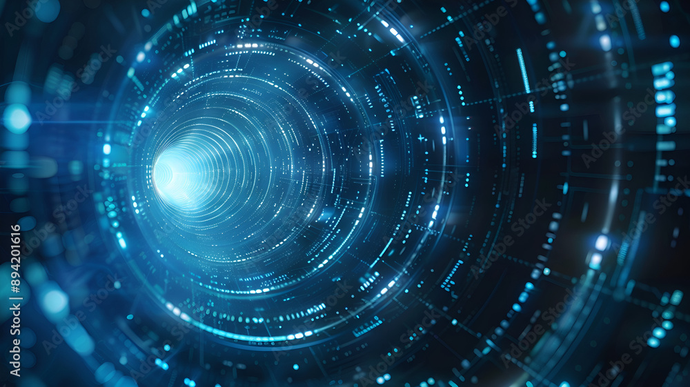Illustration of a hypothetical virtual information tunnel. Illustration of a hypothetical virtual information tunnel.