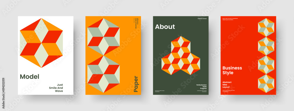 Obraz premium Modern Poster Template. Isolated Brochure Design. Abstract Business Presentation Layout. Banner. Report. Book Cover. Background. Flyer. Newsletter. Journal. Portfolio. Pamphlet. Brand Identity