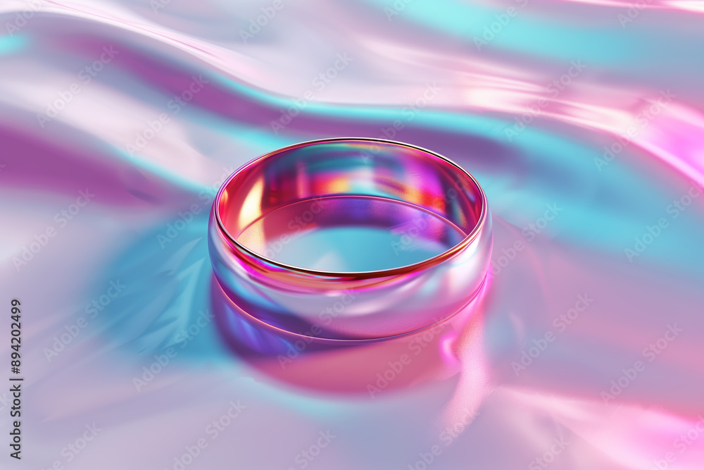 Holographic color ring. Holographic color ring.