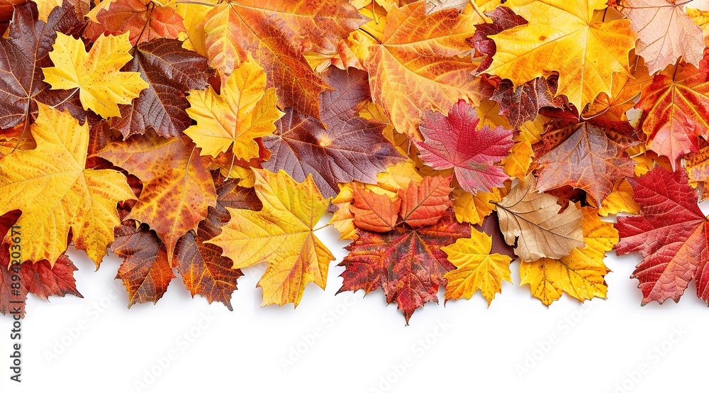 autumn leaves on white autumn leaves on white