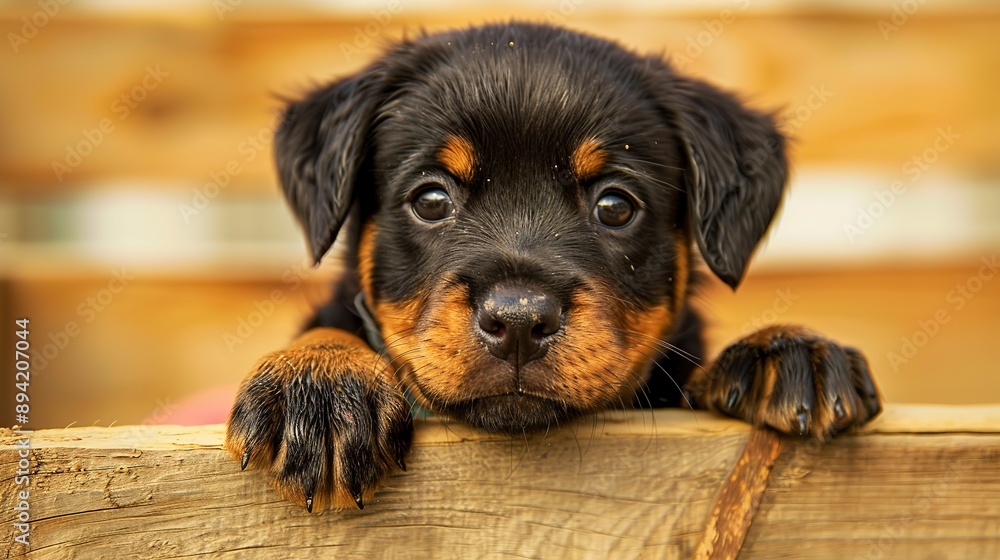 cute Rottweiler puppy