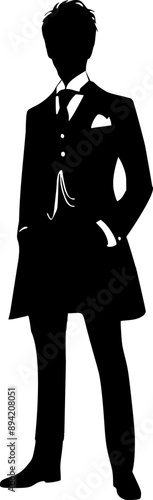 Gentlemen wear tuxedo suit 