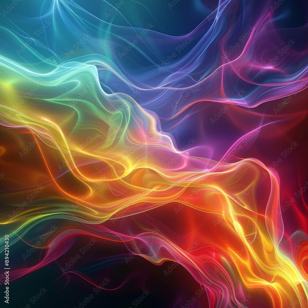 A vibrant and flowing background with no clear shapes or objects. A vibrant and flowing background with no clear shapes or objects.