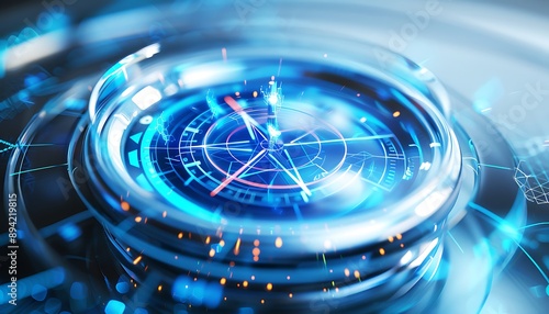 Futuristic Compass Navigation System