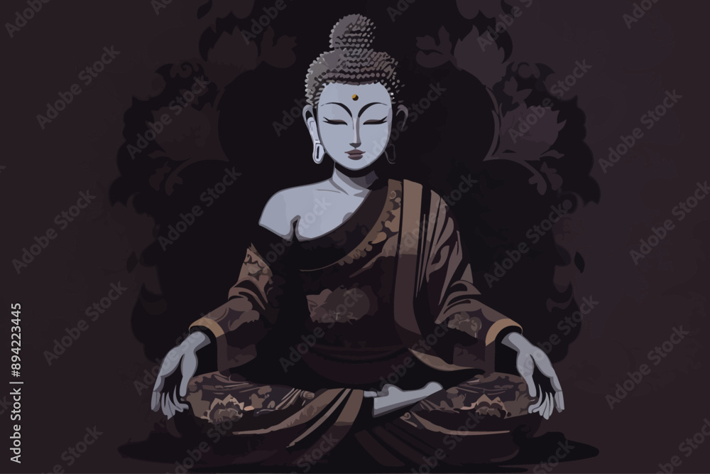 seamless pattern a Buddha meditation seamless pattern a Buddha meditation