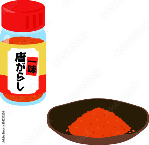 一味唐辛子のボトル