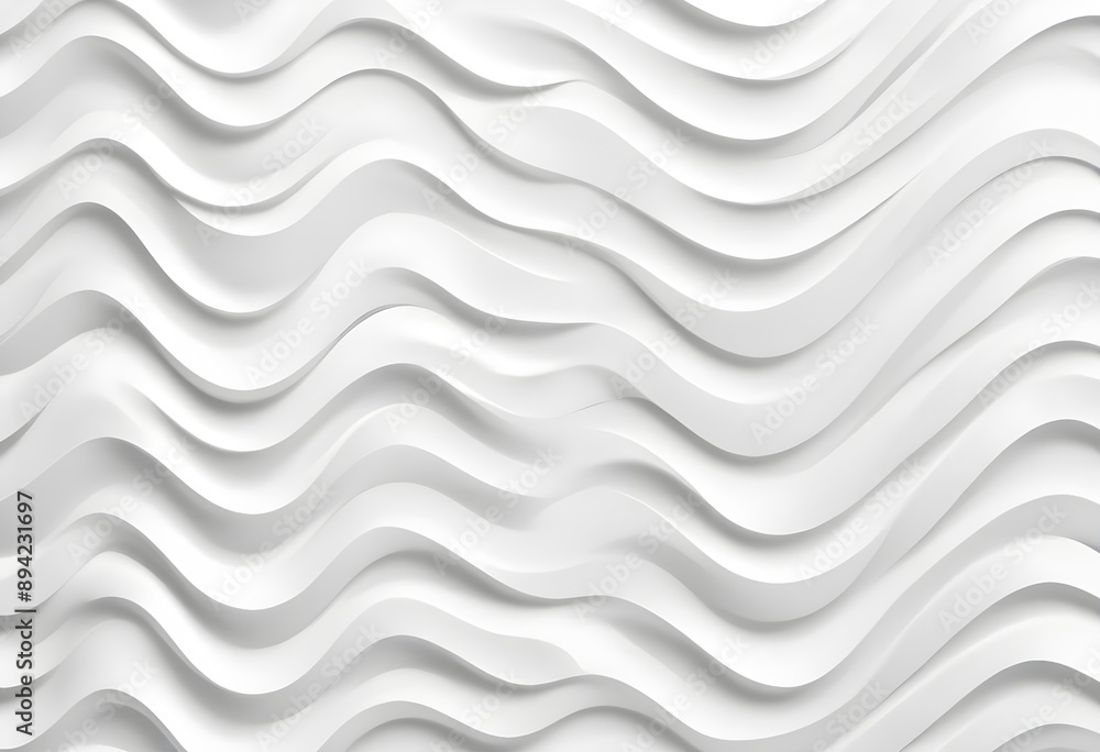 Obraz premium White wavy stripes background