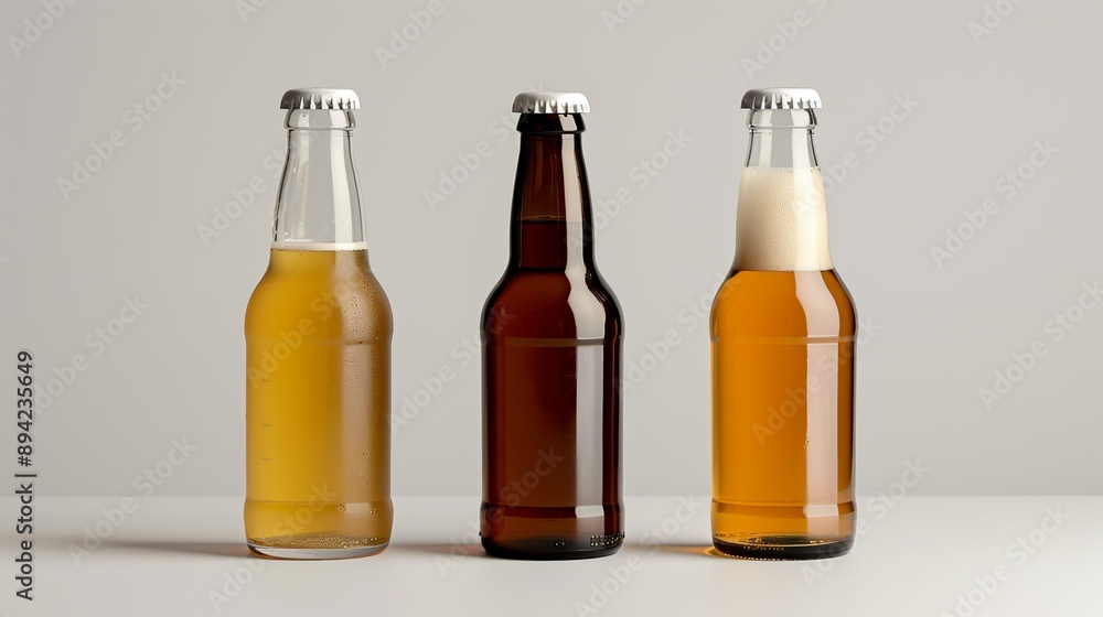 Modern beer bottle label design, appealing to craft beer enthusiasts with unique flavors. , Minimalism, Modern beer bottle label design, appealing to craft beer enthusiasts with unique flavors. , Minimalism,