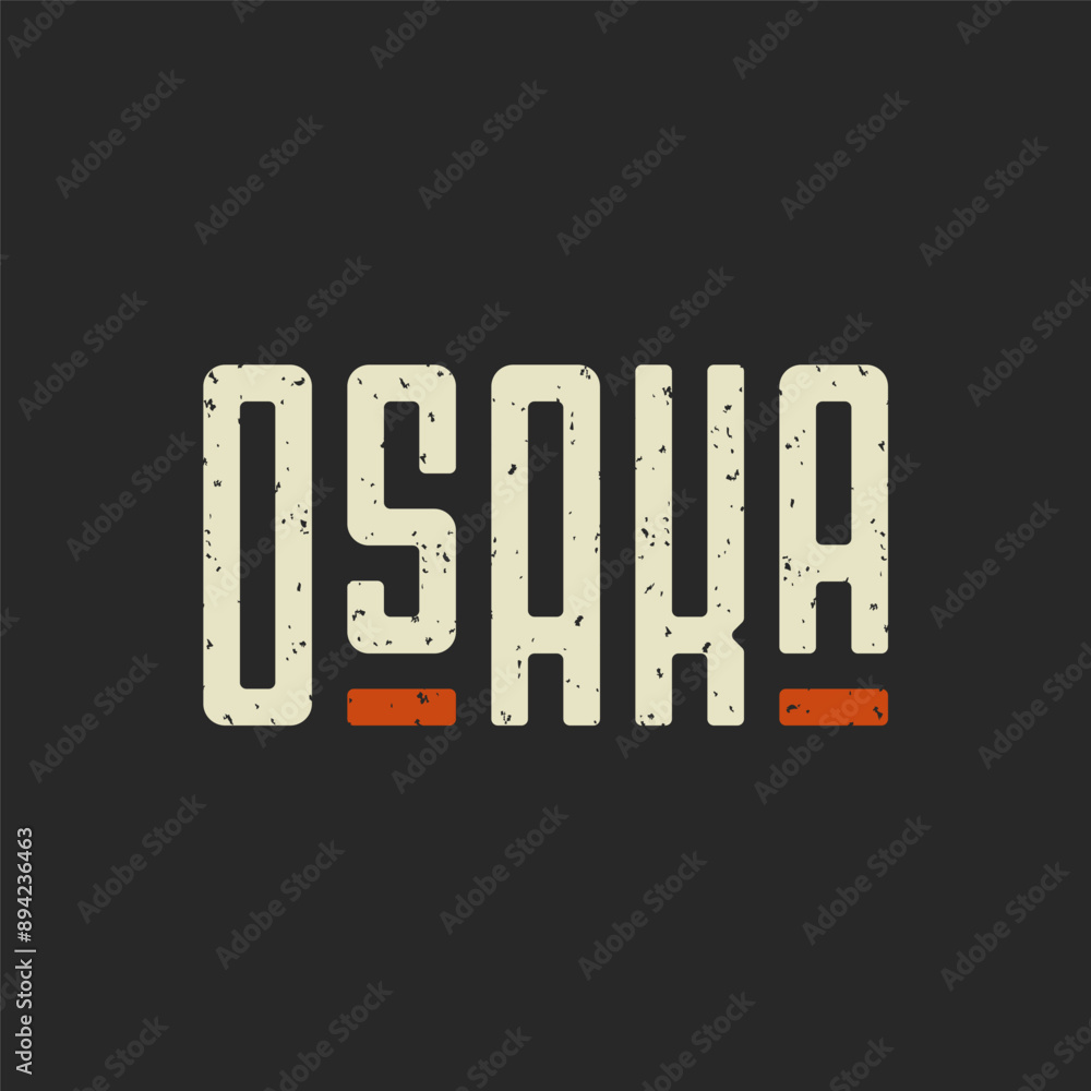 Obraz premium Osaka Lettering Typography