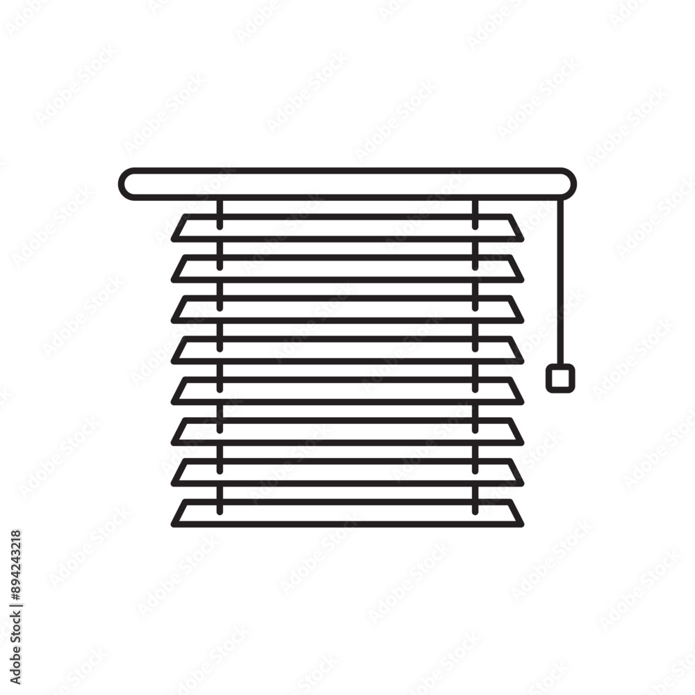 Window blind icon design, Roller Shutter symbol isolated on white background, vector illustration Window blind icon design, Roller Shutter symbol isolated on white background, vector illustration