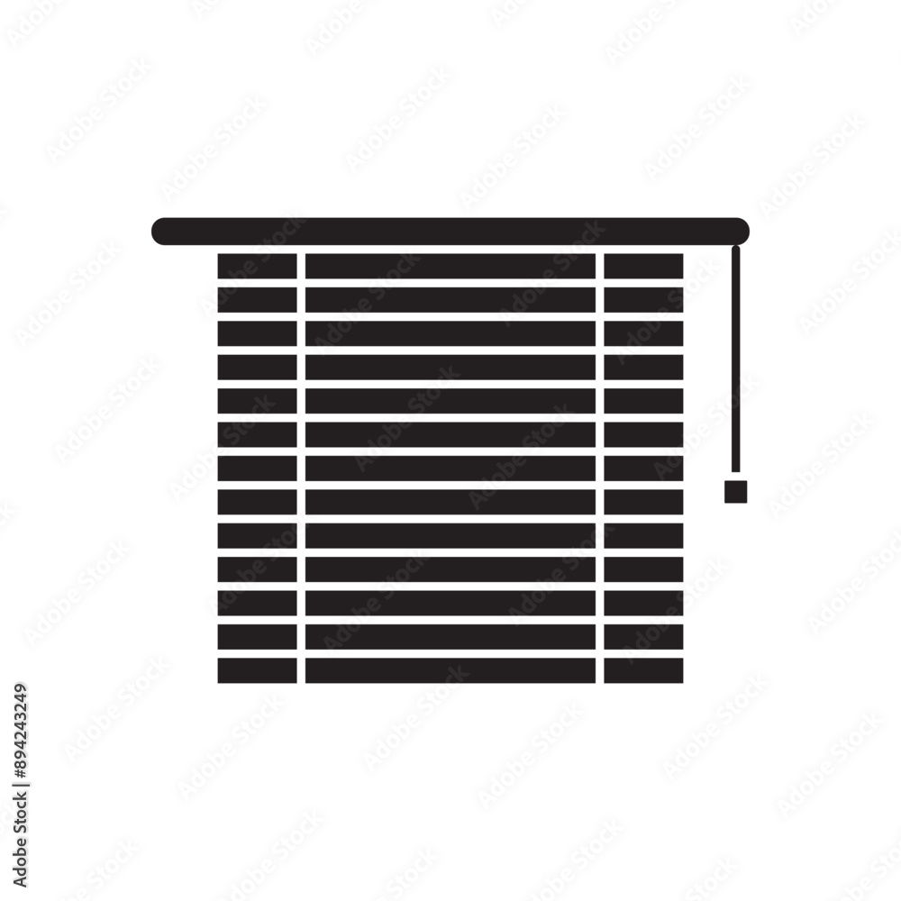 Window blind icon design, Roller Shutter symbol isolated on white background, vector illustration Window blind icon design, Roller Shutter symbol isolated on white background, vector illustration