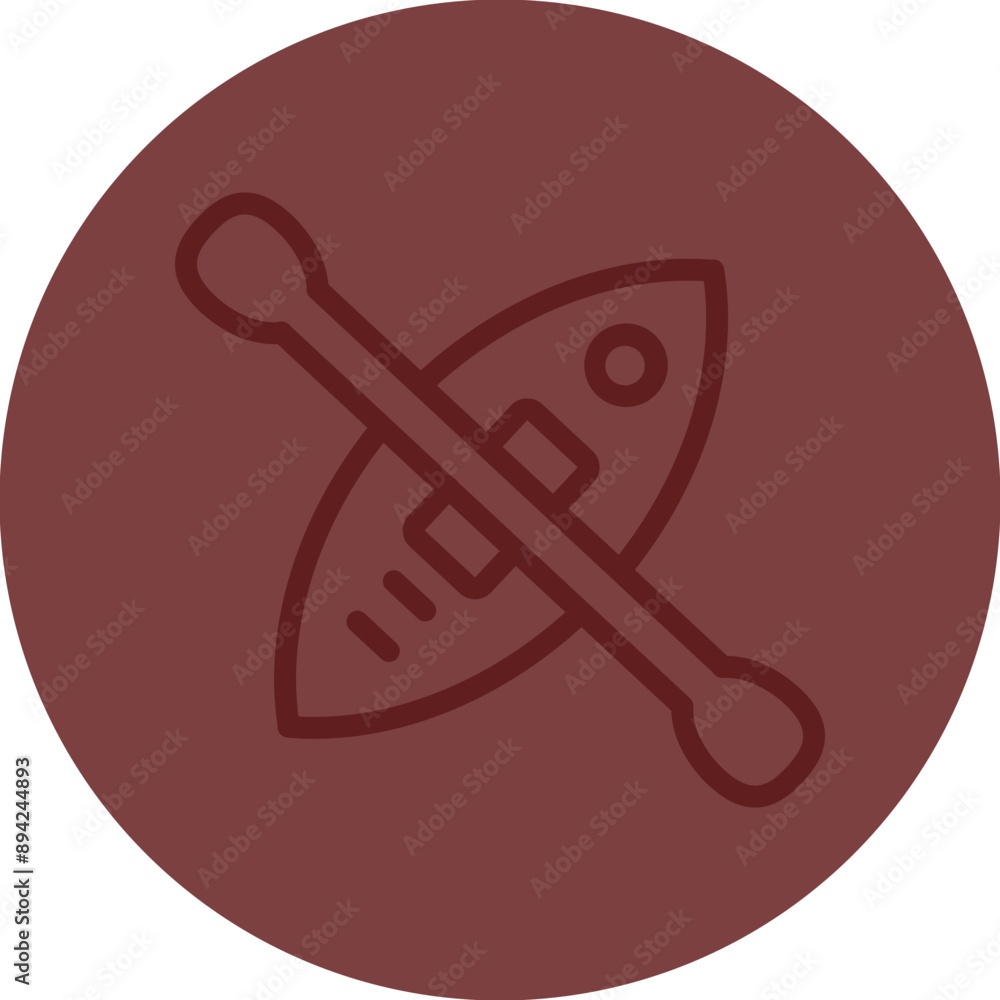 Kayak Vector Line Maroon Circle Maroon Kayak Vector Line Maroon Circle Maroon