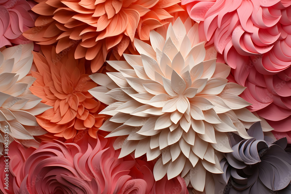Paper Flower Background Paper Flower Background