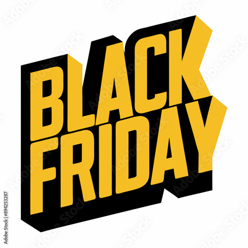 Bold vector illustration Black Friday t-shirt design with impactful typography perfect for sales and promotions
