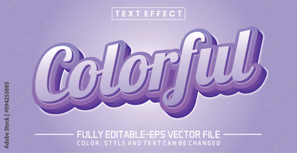 Colorful font Text effect editable Colorful font Text effect editable