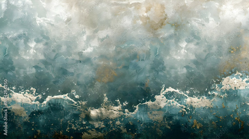 Abstract Teal & Gold Texture Background Abstract Teal & Gold Texture Background