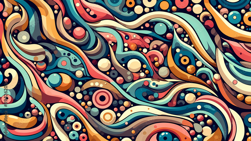 abstract motif of a collection of curved lines with a beautiful blend of colors abstract motif of a collection of curved lines with a beautiful blend of colors