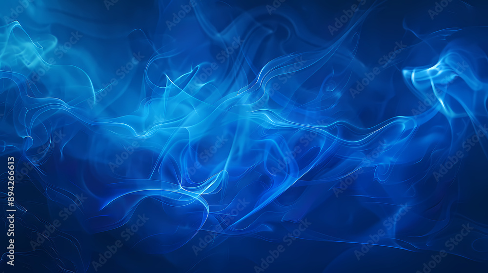 Obraz premium Blue Smoke Art