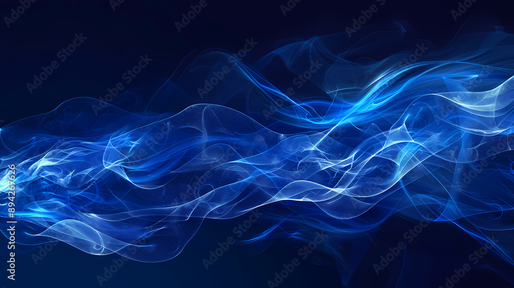 Obraz premium Blue Smoke Art