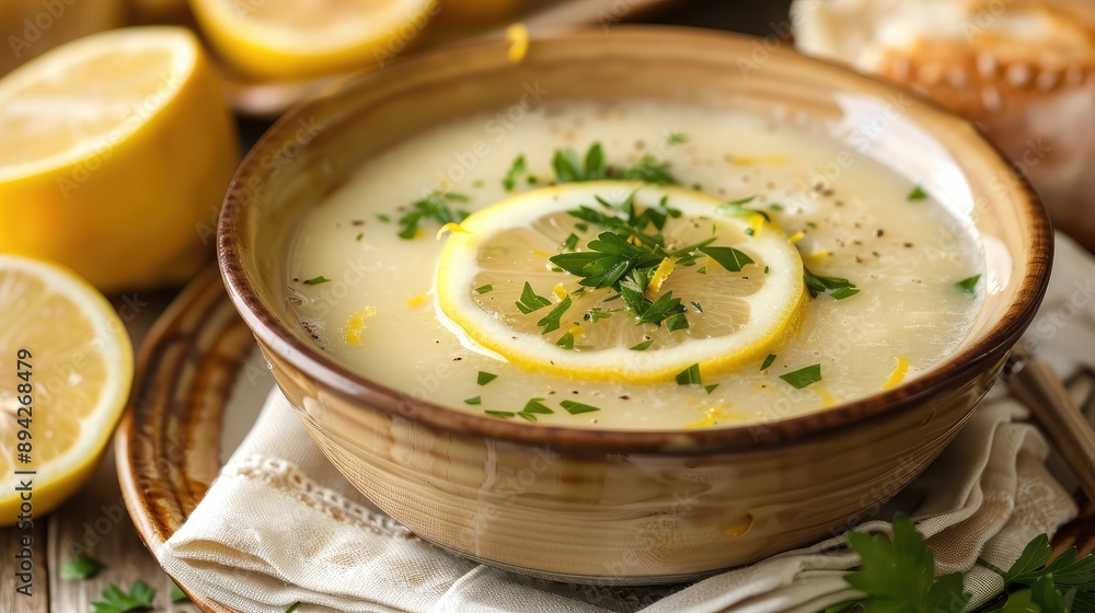 Refreshing Lemon Soup with Fresh Herbs and Citrus Slices Refreshing Lemon Soup with Fresh Herbs and Citrus Slices