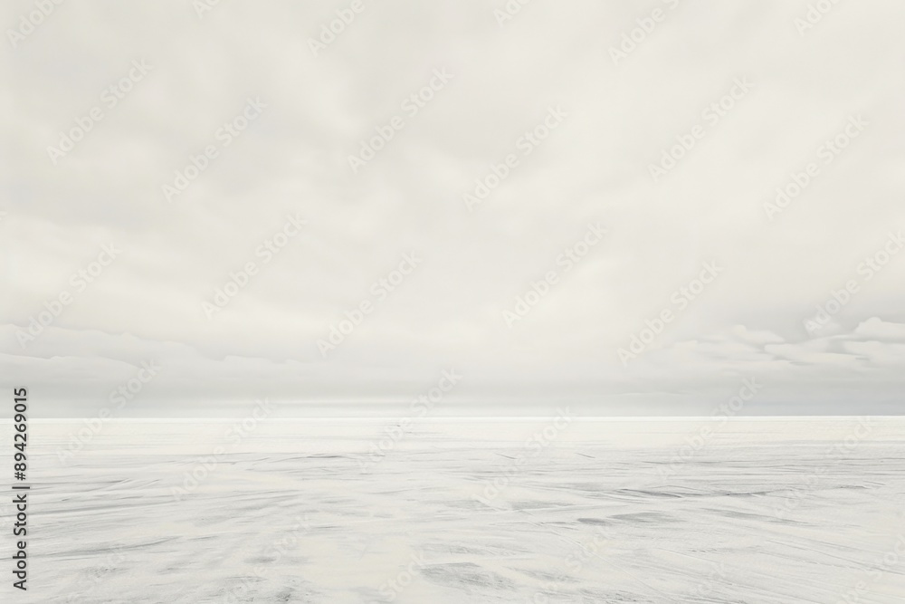 Serene landscape with subtle tones of light blue and gray Serene landscape with subtle tones of light blue and gray