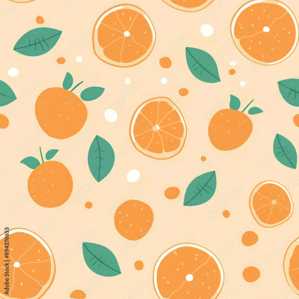 Playful citrus fruit pattern Playful citrus fruit pattern