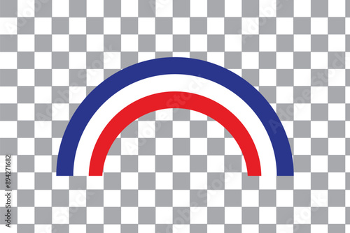 France flag, french flag tricolor rainbow curvy wave design