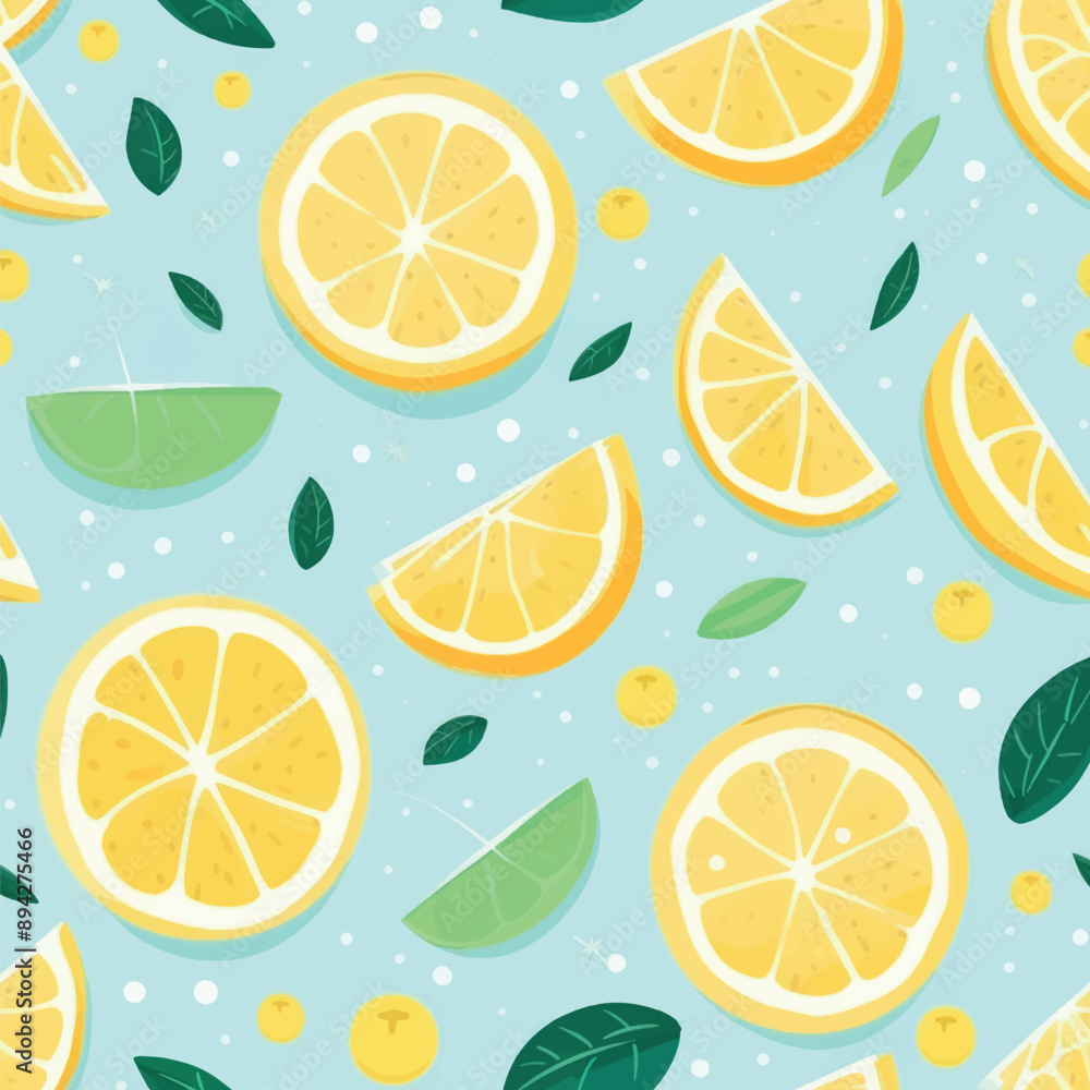 Vibrant citrus fruit pattern Vibrant citrus fruit pattern