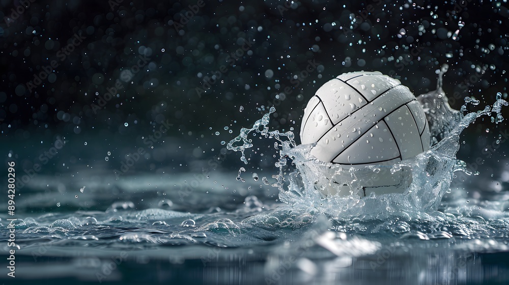 Volleyball ball in fire and water. Volleyball ball in fire and water.