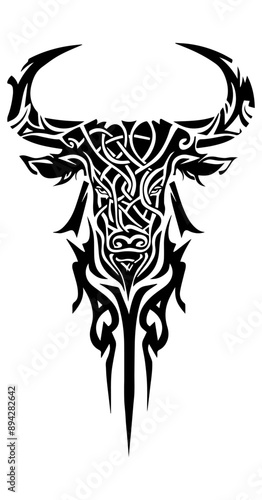 Minotaur tribal tattoo