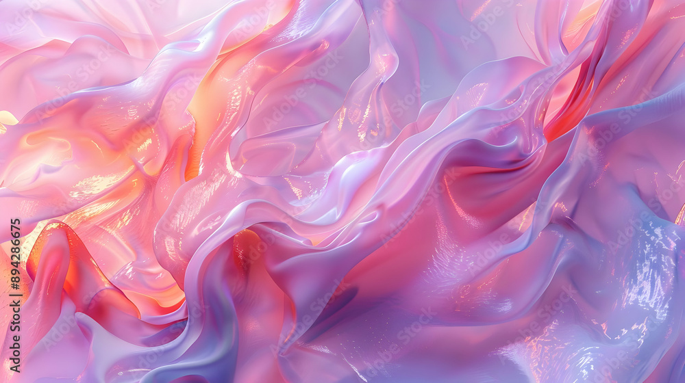 Obraz premium Pink & Purple Abstract Fabric