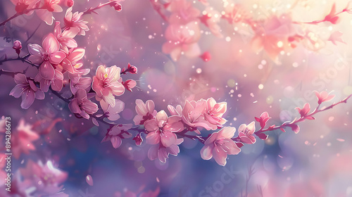 Delicate Pink Blossoms in Bloom