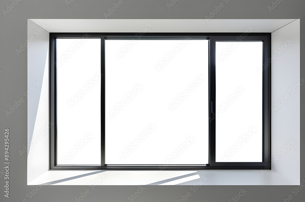 Modern and minimal house window for interior decoration, isolated on transparent or white background. Modern and minimal house window for interior decoration, isolated on transparent or white background.